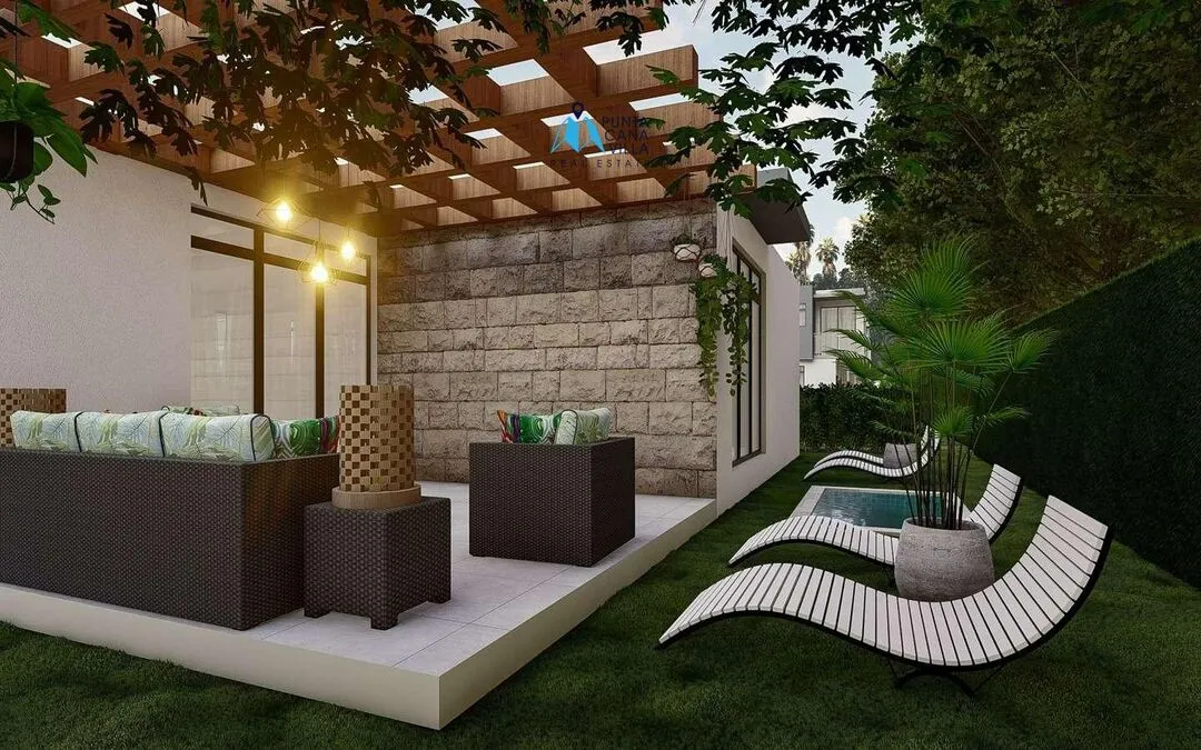 Se vende en Punta Cana, Villa de dos dormitorios en Bavaro