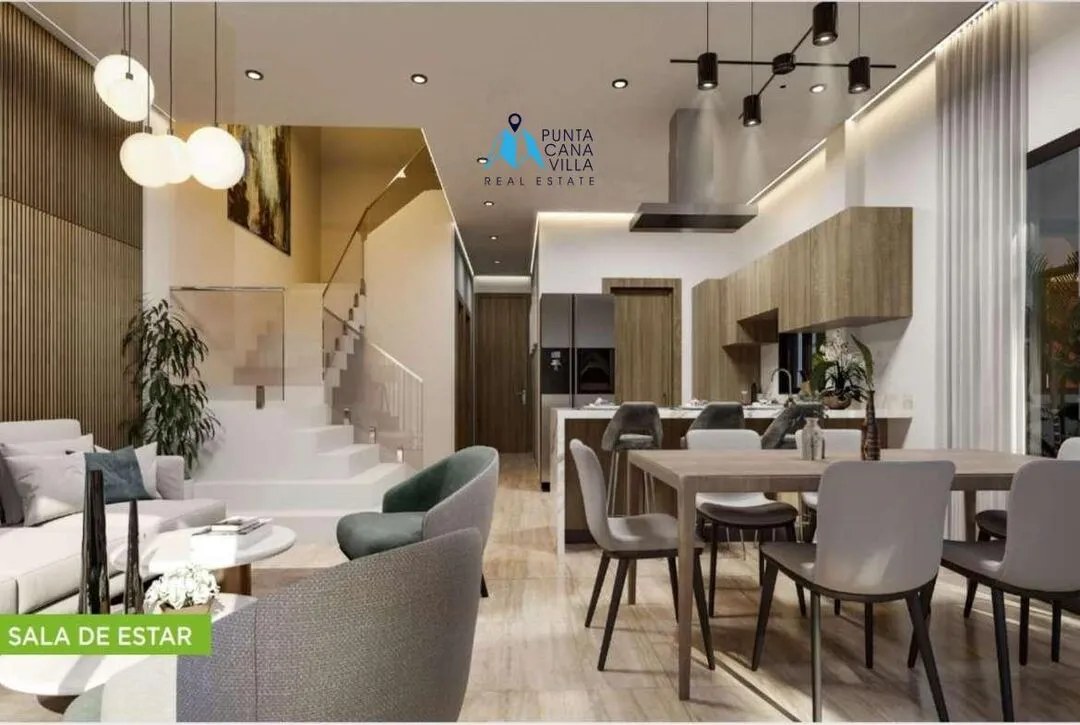 For sale in Cap Cana, three bedroom apartment in Ciudad Las Canas, DUO Homes ()