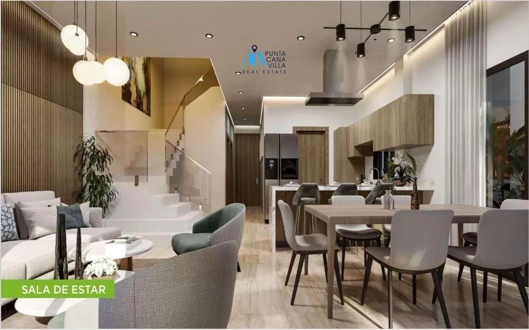 Se vende en Cap Cana, villa de tres habitaciones en Ciudad Las Canas