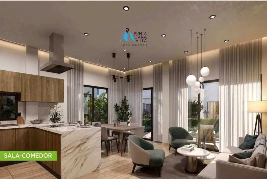 For sale in Cap Cana, three bedroom apartment in Ciudad Las Canas, DUO Homes ()