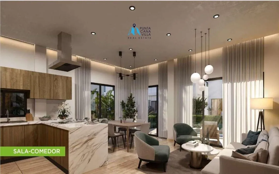 Se vende en Cap Cana, villa de tres habitaciones en Ciudad Las Canas