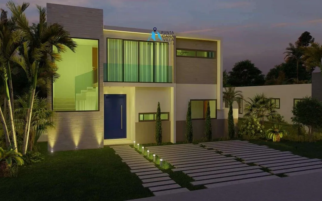 A vendre à Punta Cana, villa de trois chambres à Vista Cana