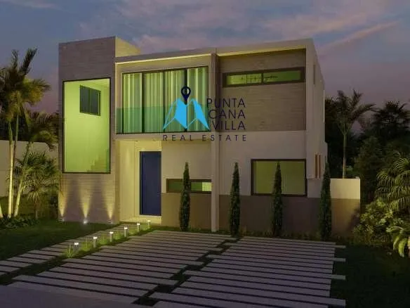 For sale in Punta Cana, three bedroom villa in Vista Cana, Blisstrails ()