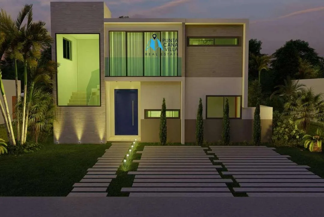 For sale in Punta Cana, three bedroom villa in Vista Cana, Blisstrails ()