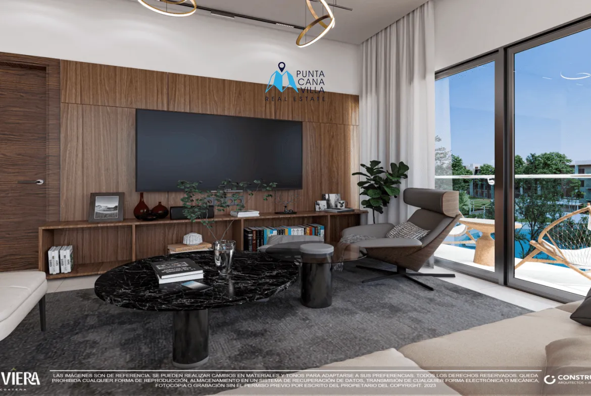 For sale in Vista Cana, one bedroom penthouse in Bavaro, Punta Cana, Riviera Costena ()