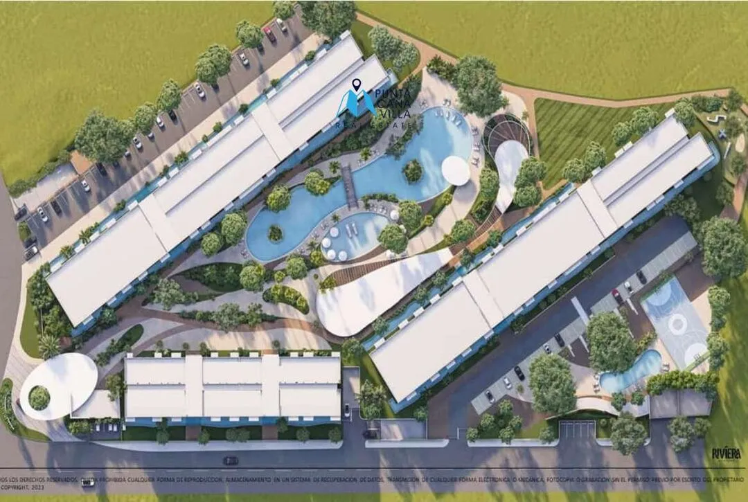For sale in Vista Cana, two bedroom condo in Bavaro, Punta Cana, Riviera Costena ()