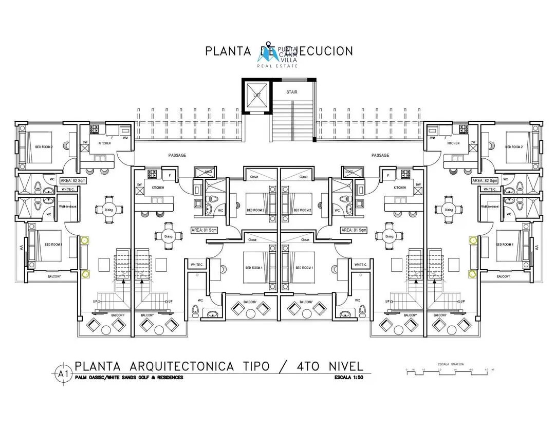 Áticos en venta en Palm Oasis, Punta Cana; con jacuzzi, campo de golf, playa privada, pickleball y casino