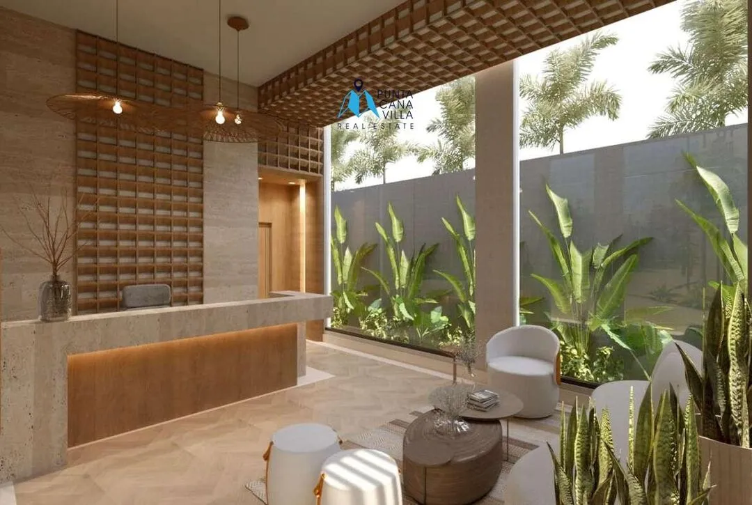 Bavaro condos for sale, one bedroom penthouse in Punta Cana with jacuzzi, Caribbean Gardens ()