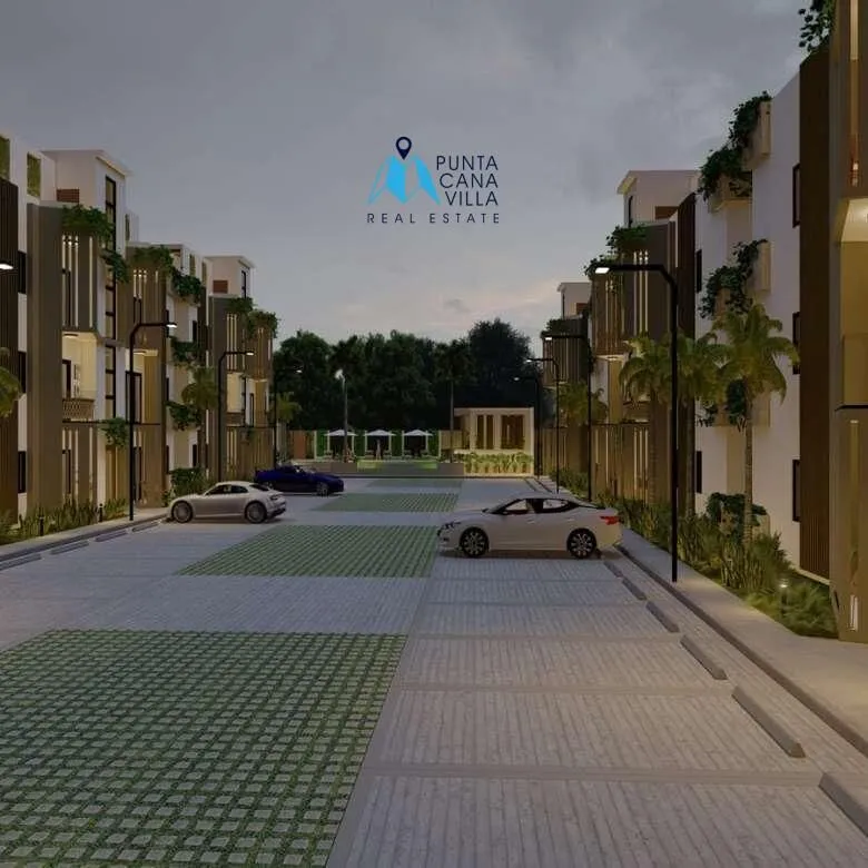 Bavaro condos for sale, one bedroom penthouse in Punta Cana with jacuzzi, Caribbean Gardens ()
