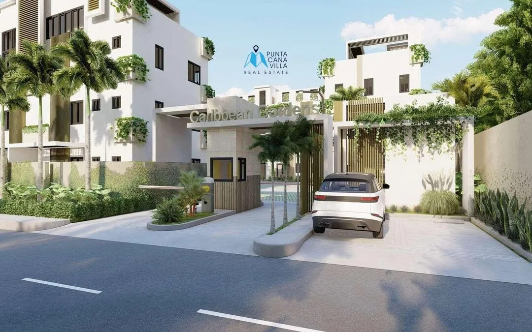 Bavaro condos for sale, one bedroom penthouse in Punta Cana with jacuzzi, Caribbean Gardens ()