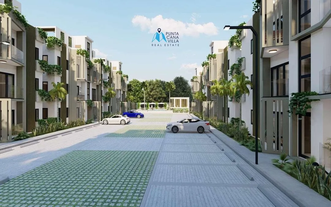 Bavaro condos for sale, one bedroom penthouse in Punta Cana with jacuzzi, Caribbean Gardens ()