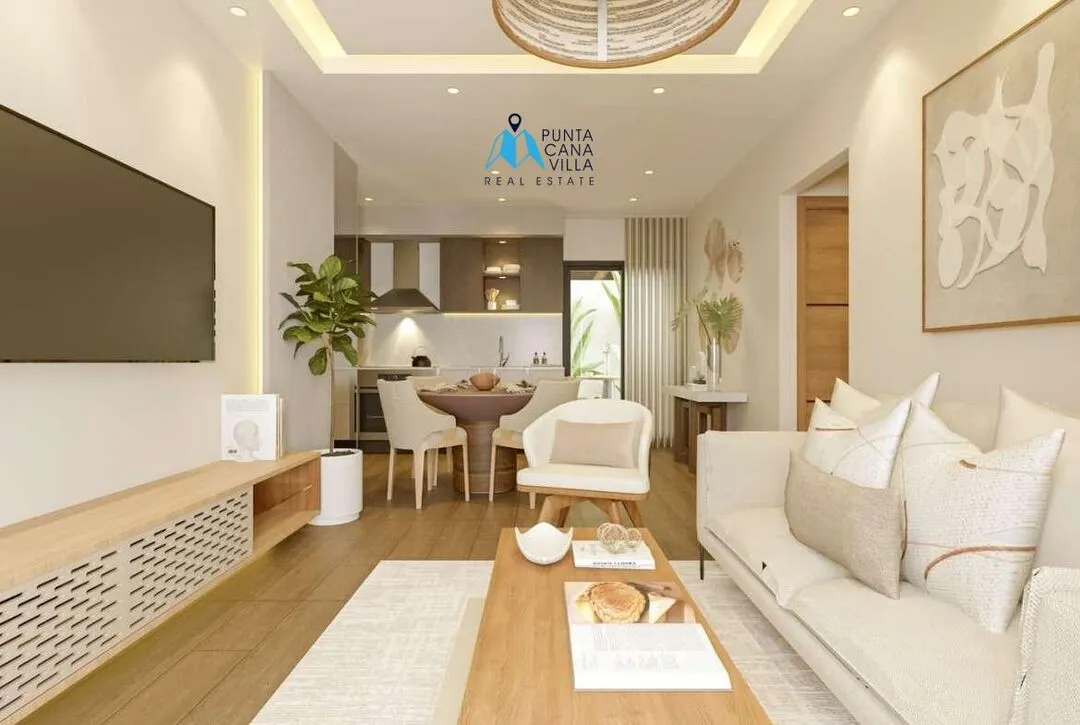Bavaro condos for sale, one bedroom penthouse in Punta Cana with jacuzzi, Caribbean Gardens ()