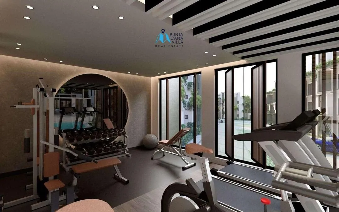 Bavaro condos for sale, one bedroom penthouse in Punta Cana with jacuzzi, Caribbean Gardens ()
