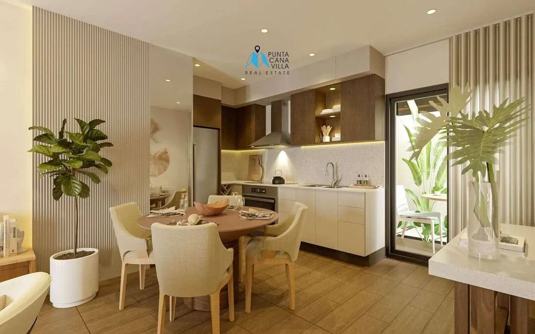 Bavaro condos for sale, one bedroom penthouse in Punta Cana with jacuzzi, Caribbean Gardens ()
