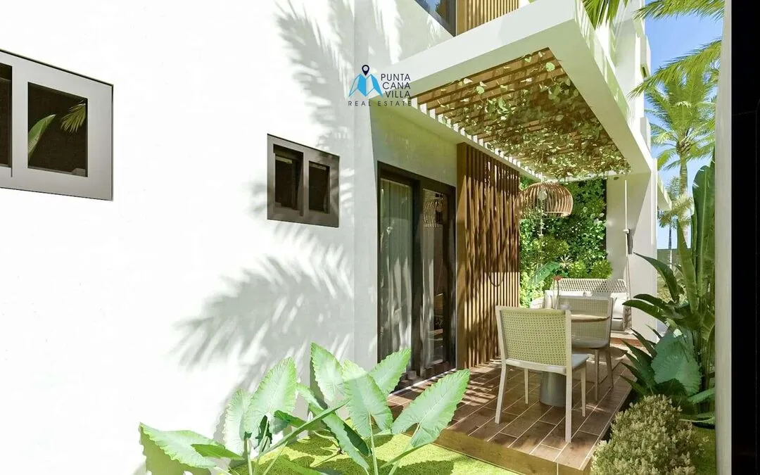 Bavaro condos for sale, one bedroom penthouse in Punta Cana with jacuzzi, Caribbean Gardens ()