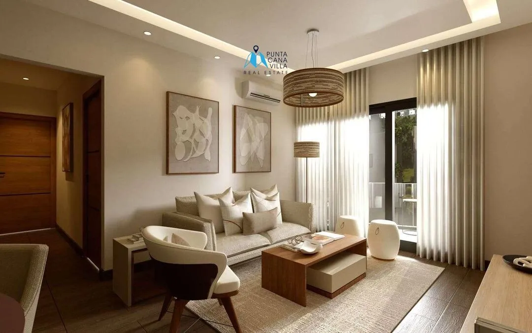 Bavaro condos for sale, one bedroom penthouse in Punta Cana with jacuzzi, Caribbean Gardens ()