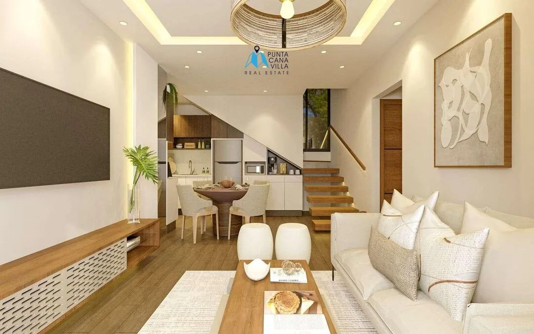 Bavaro condos for sale, one bedroom penthouse in Punta Cana with jacuzzi, Caribbean Gardens ()