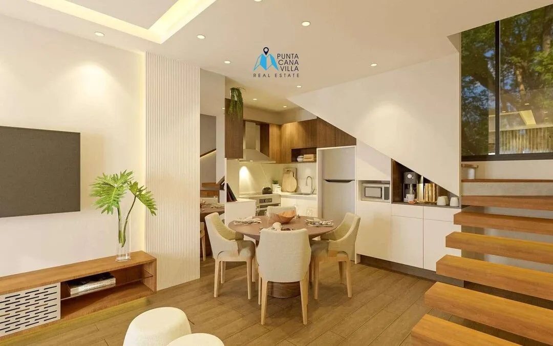 Bavaro condos for sale, one bedroom penthouse in Punta Cana with jacuzzi, Caribbean Gardens ()