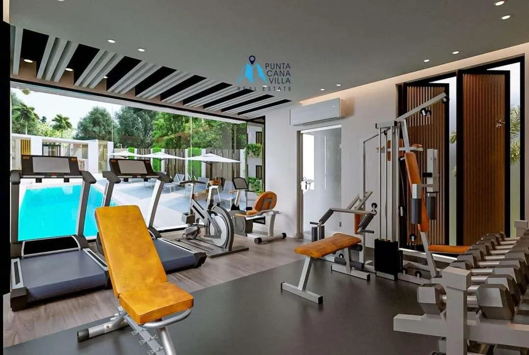 Bavaro condos for sale, one bedroom penthouse in Punta Cana with jacuzzi, Caribbean Gardens ()