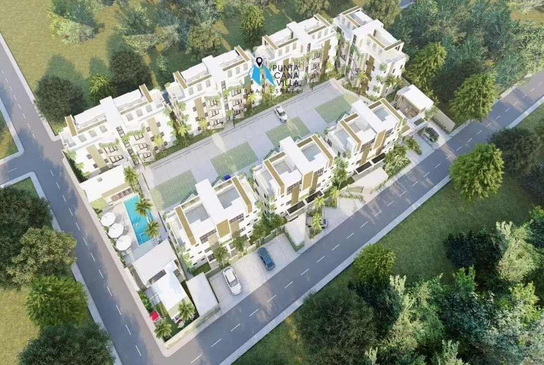Bavaro condos for sale, two bedroom penthouse in Punta Cana, Caribbean Gardens ()