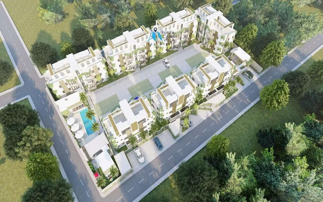 Bavaro condos for sale, two bedroom penthouse in Punta Cana, Caribbean Gardens ()