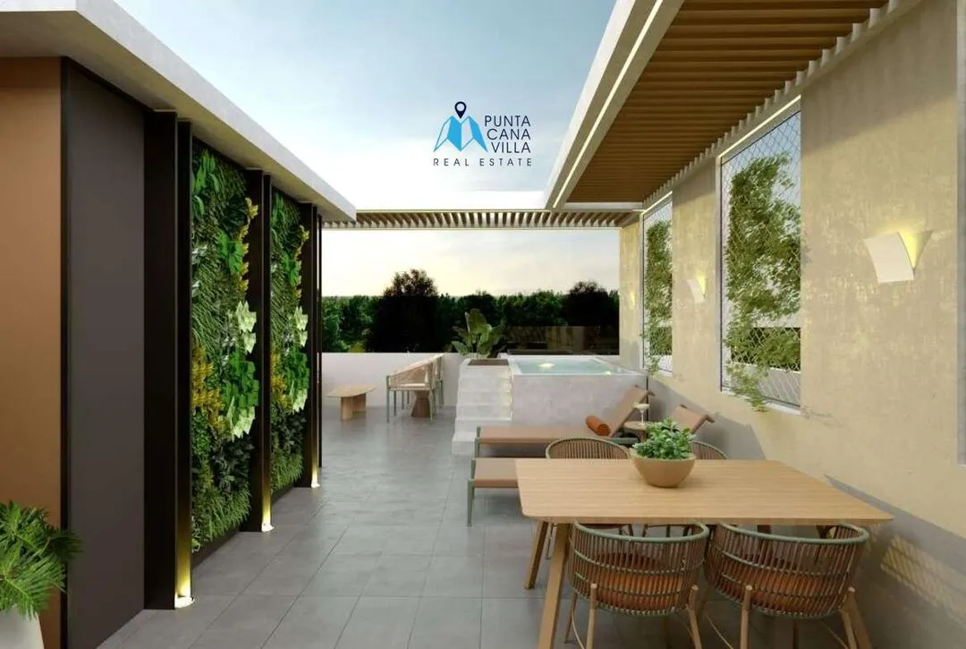 Bavaro condos for sale, two bedroom penthouse in Punta Cana, Caribbean Gardens ()