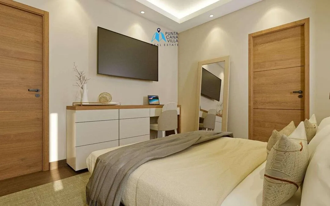 Bavaro condos for sale, two bedroom penthouse in Punta Cana, Caribbean Gardens ()