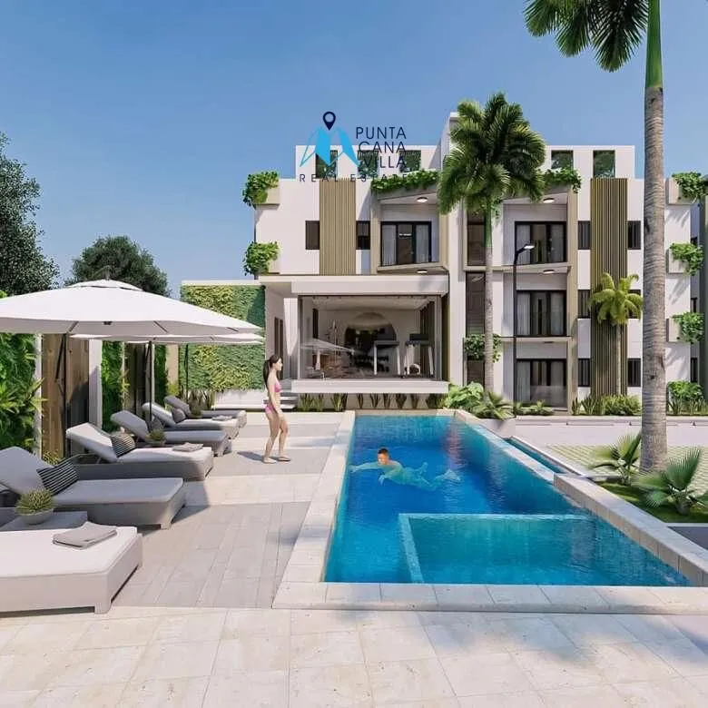 Bavaro condos for sale, two bedroom penthouse in Punta Cana, Caribbean Gardens ()