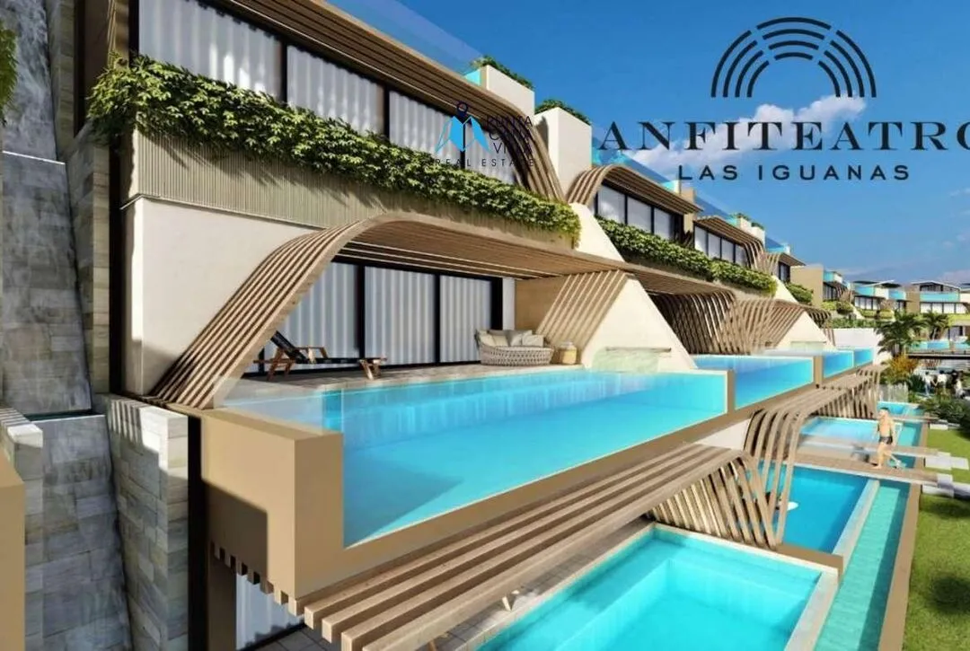 Cap Cana condos for sale in Las Iguanas one bedroom condo with green and shady areas ()
