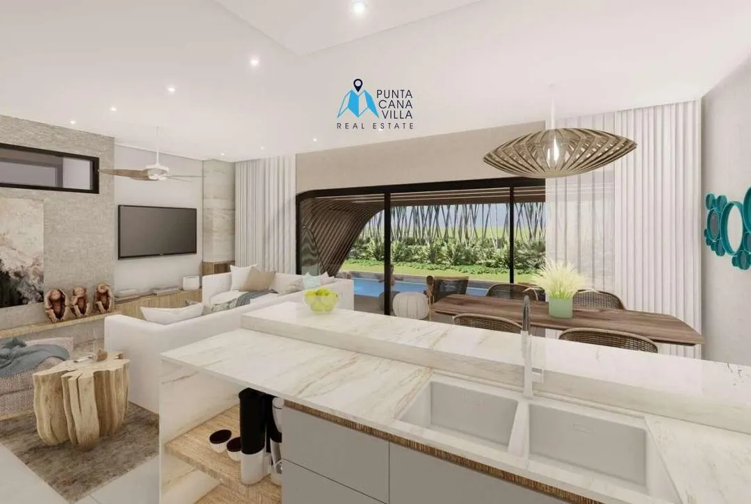 Cap Cana condos for sale in Las Iguanas one bedroom condo with green and shady areas ()