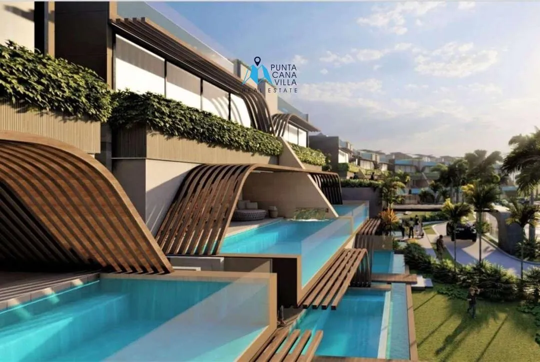 Cap Cana condos for sale in Las Iguanas one bedroom condo with green and shady areas ()
