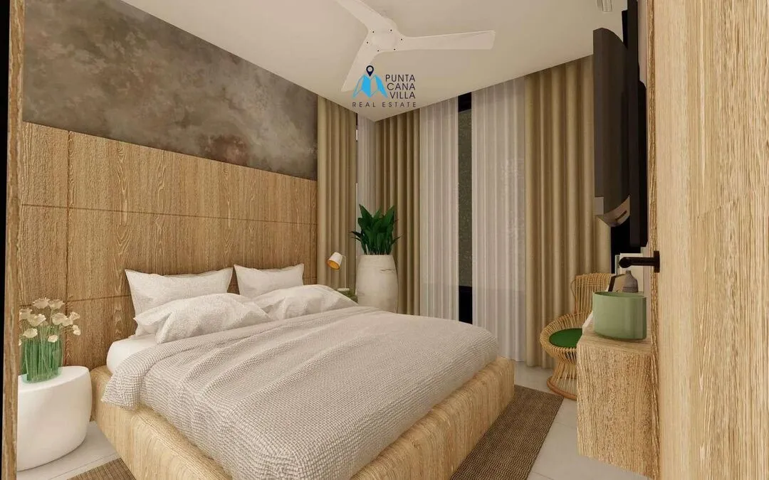 Cap Cana condos à vendre à Las Iguanas, condo de deux chambres à coucher avec piscine privée