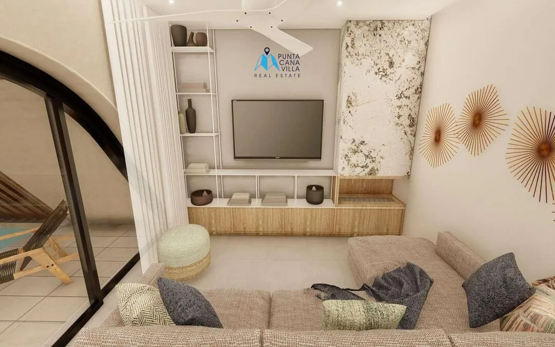 Cap Cana condos à vendre à Las Iguanas, condo de deux chambres à coucher avec piscine privée