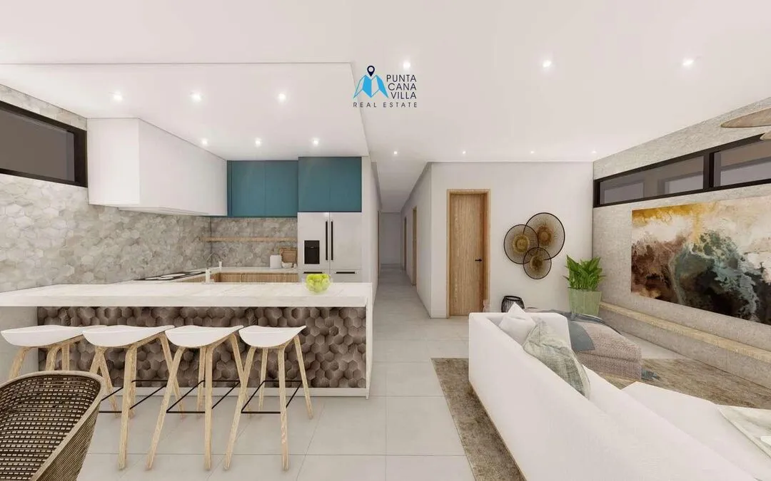 Cap Cana condos à vendre à Las Iguanas, condo de deux chambres à coucher avec piscine privée