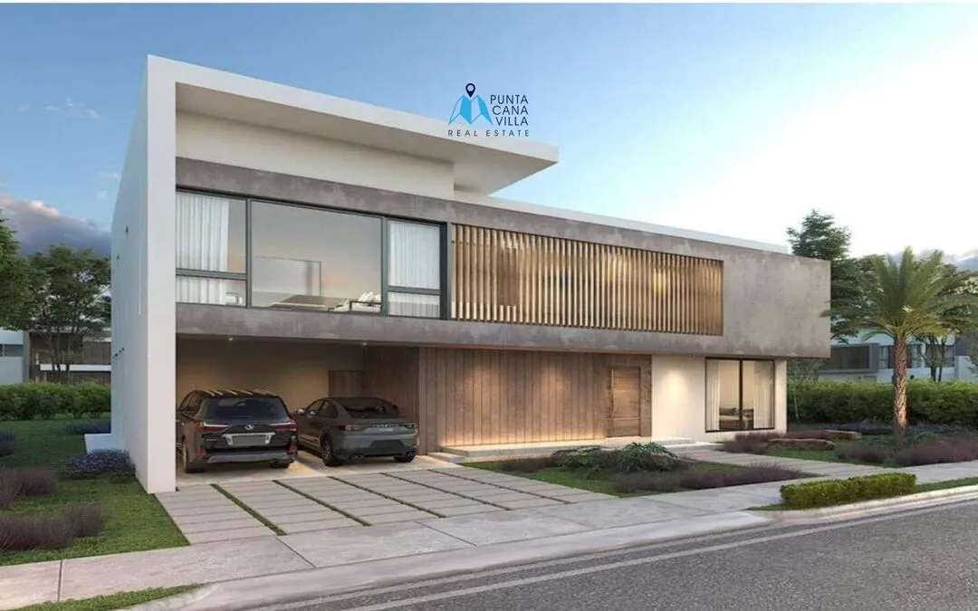 Ciudad Las Canas, Cap Cana villa en venta, lujosa villa de cinco habitaciones con terraza cubierta