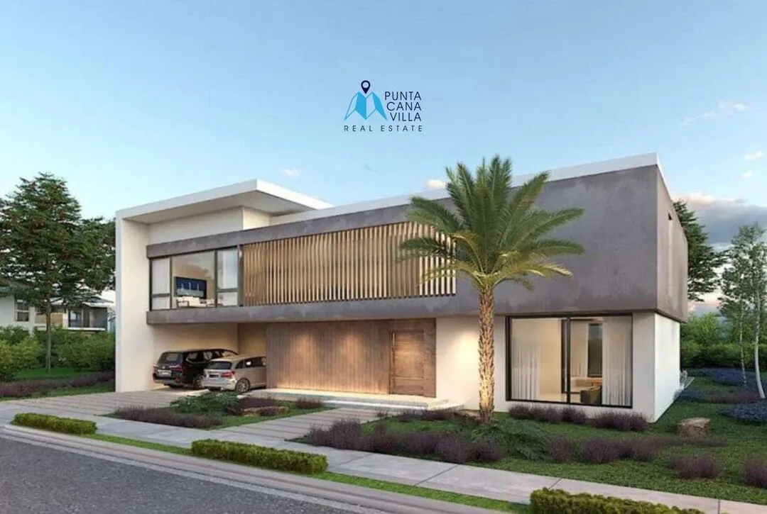 Cap cana condos for sale in Ciudad Las Canas five bedroom villa with covered terrace ()