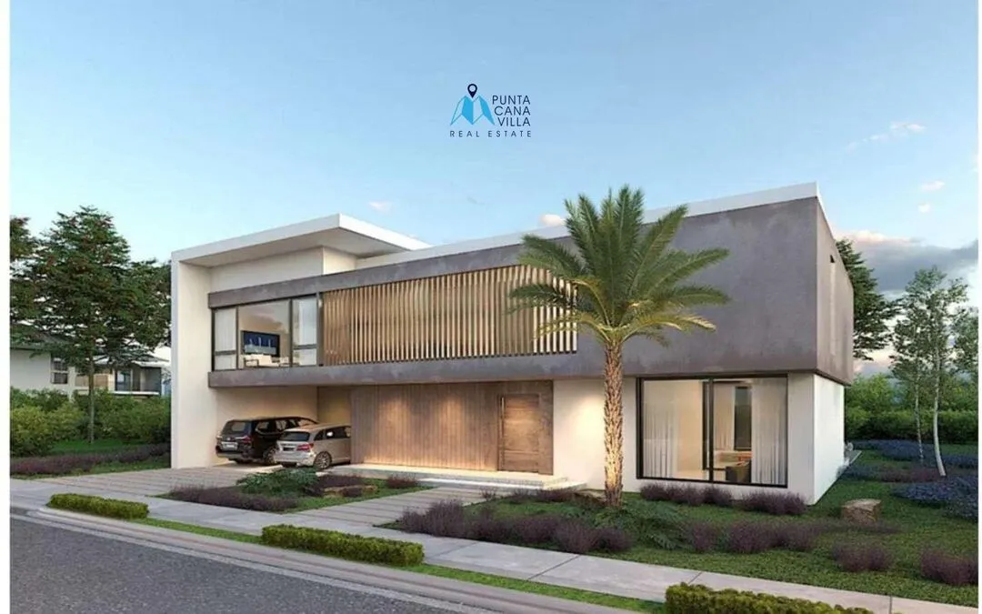 Ciudad Las Canas, Cap Cana villa en venta, lujosa villa de cinco habitaciones con terraza cubierta