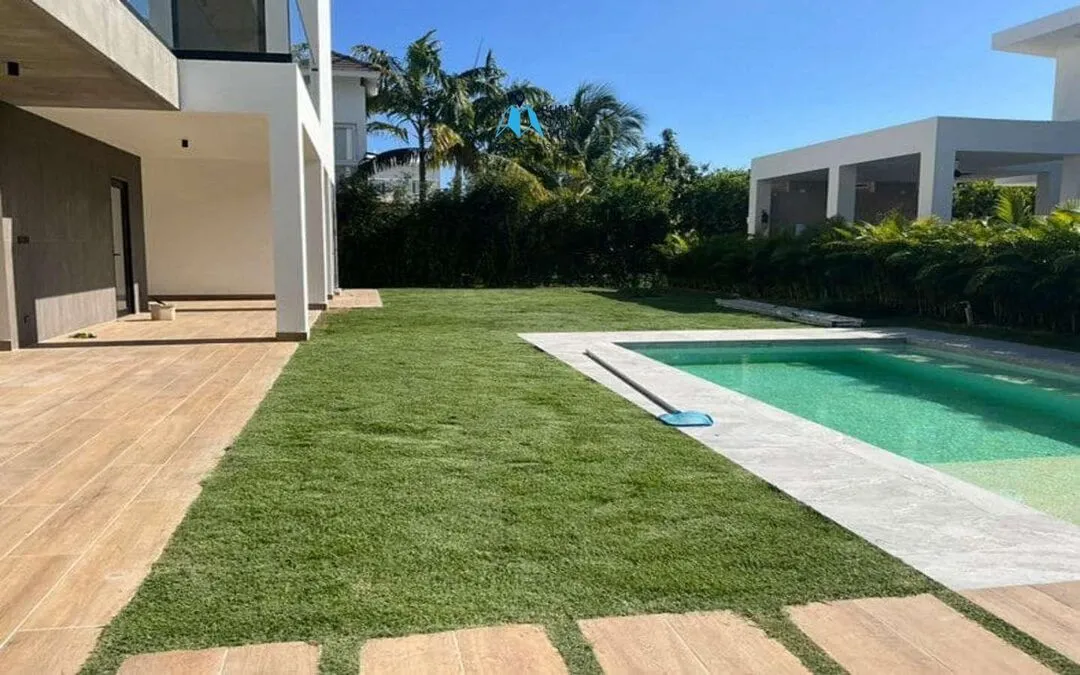 Ciudad Las Canas, Cap Cana villa en venta, lujosa villa de cinco habitaciones con terraza cubierta