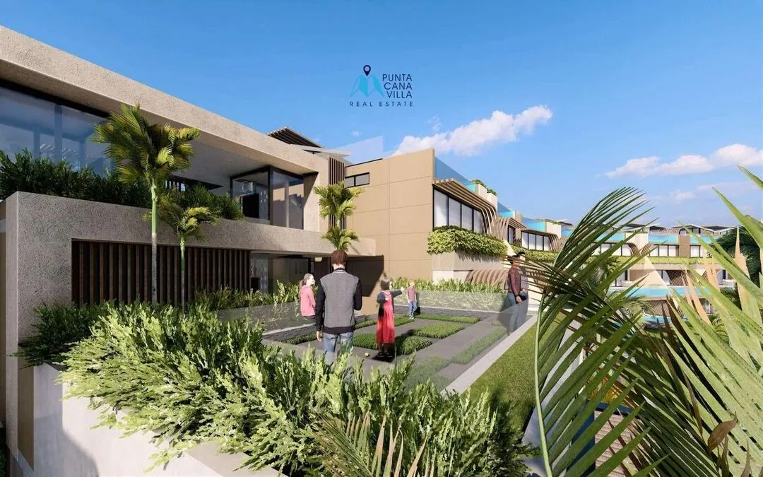 Las Iguanas Cap Cana, à vendre, penthouse d’une chambre à coucher dans une communauté fermée