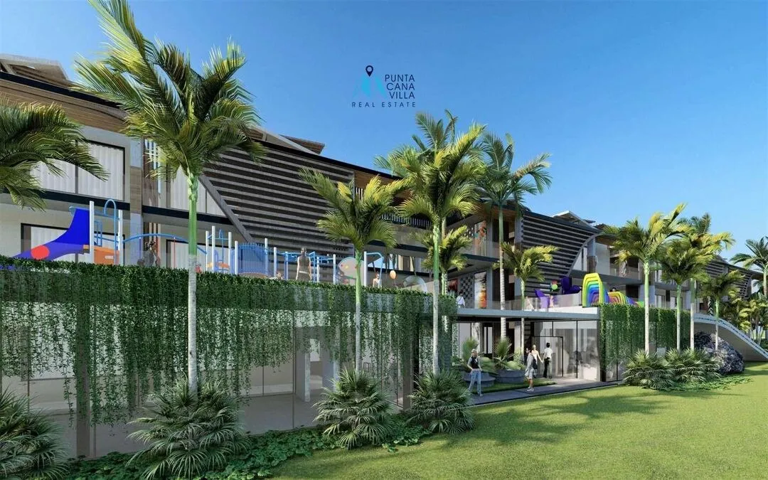 Las Iguanas Cap Cana, à vendre, penthouse d’une chambre à coucher dans une communauté fermée