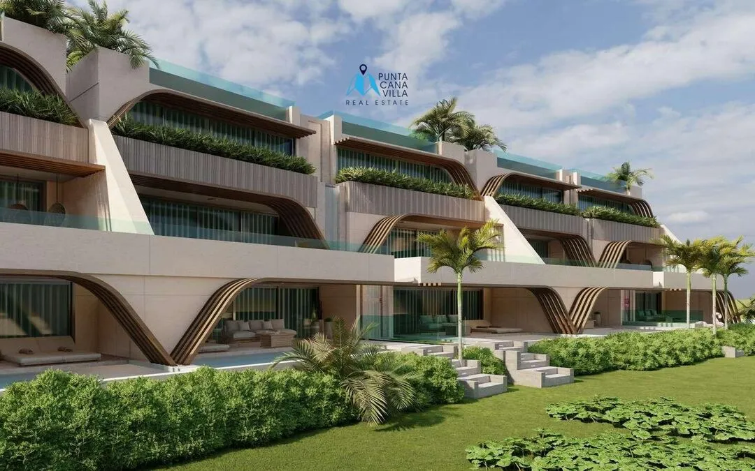 Las Iguanas Cap Cana, à vendre, penthouse d’une chambre à coucher dans une communauté fermée