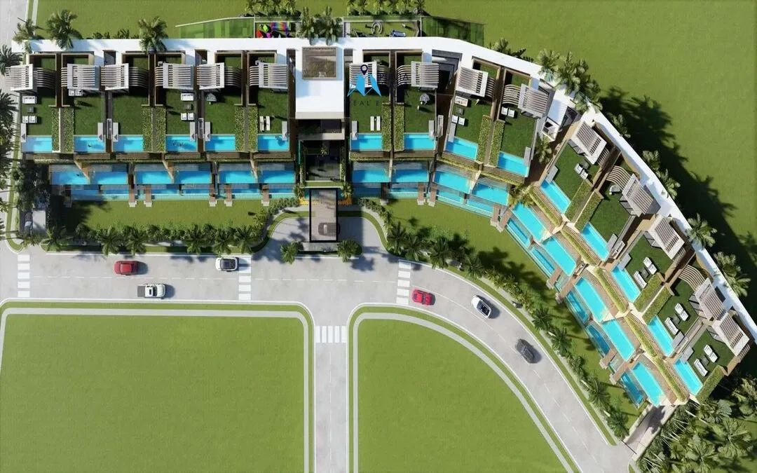 Las Iguanas Cap Cana, à vendre, penthouse d’une chambre à coucher dans une communauté fermée