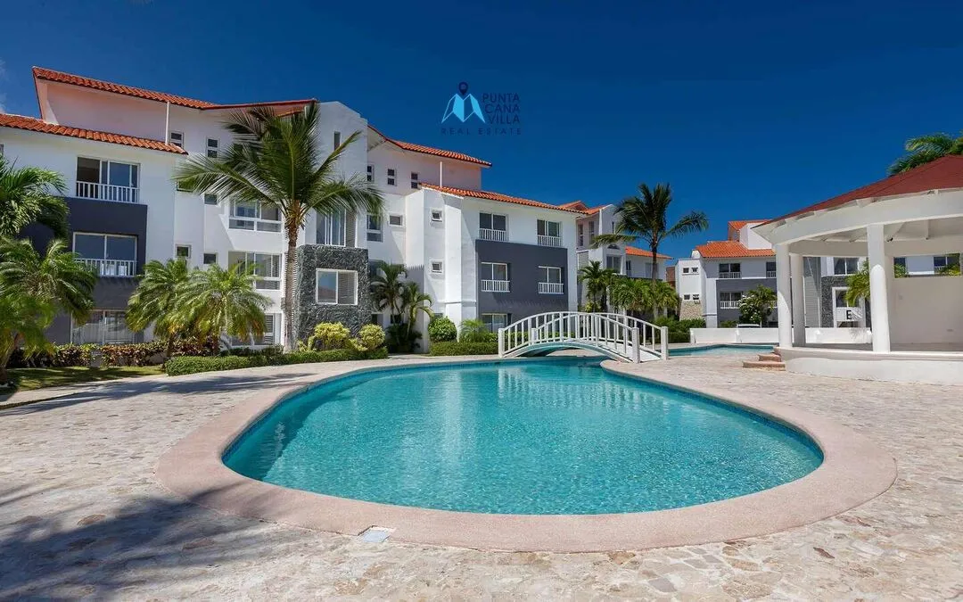 Punta Cana, condo d’une chambre à vendre avec vue sur la piscine