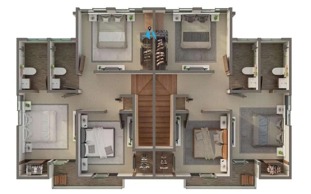 Green Garden II : Duplex de luxe de 3 chambres à Vista Cana. Accès au lac, au golf et au clubhouse