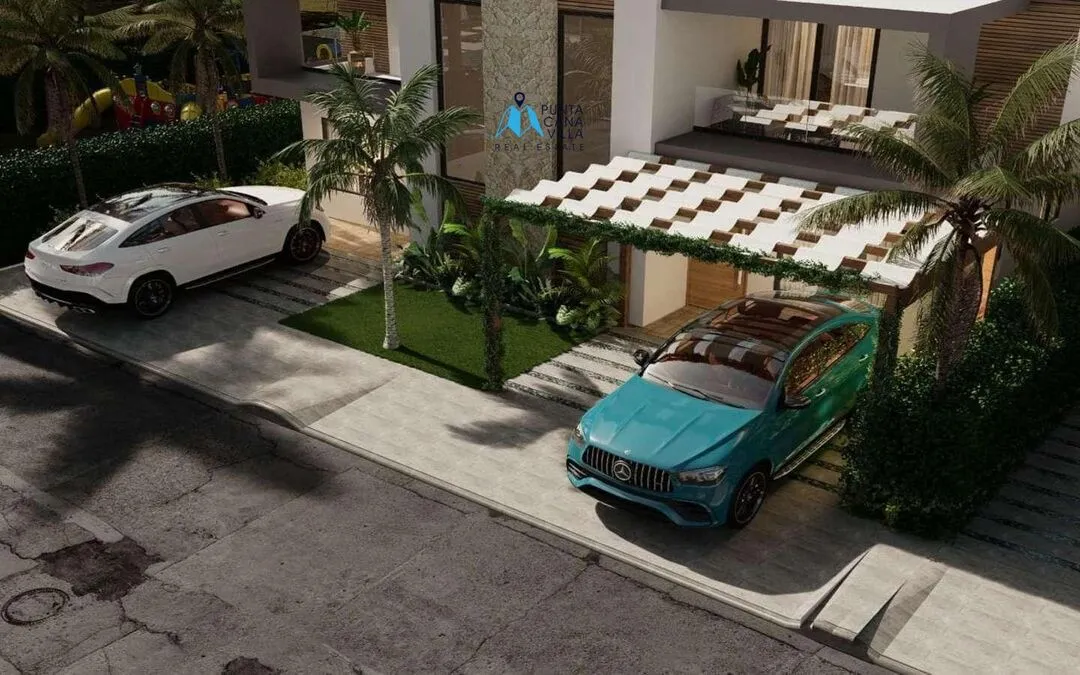 Caleana Residences 2BR Punta Cana Casa duplex – Piscina y Gazebo
