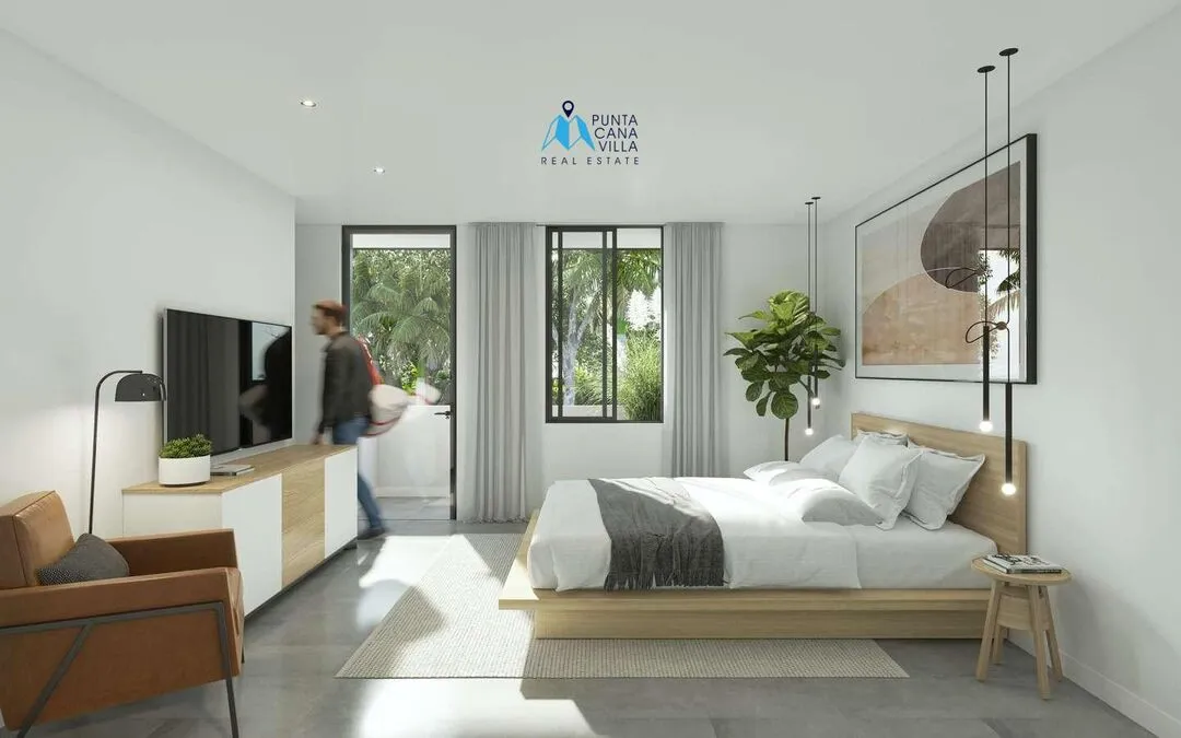 Palmas III en Vista Cana: Lujosa casa dúplex de tres habitaciones en urbanización cerrada Punta Cana