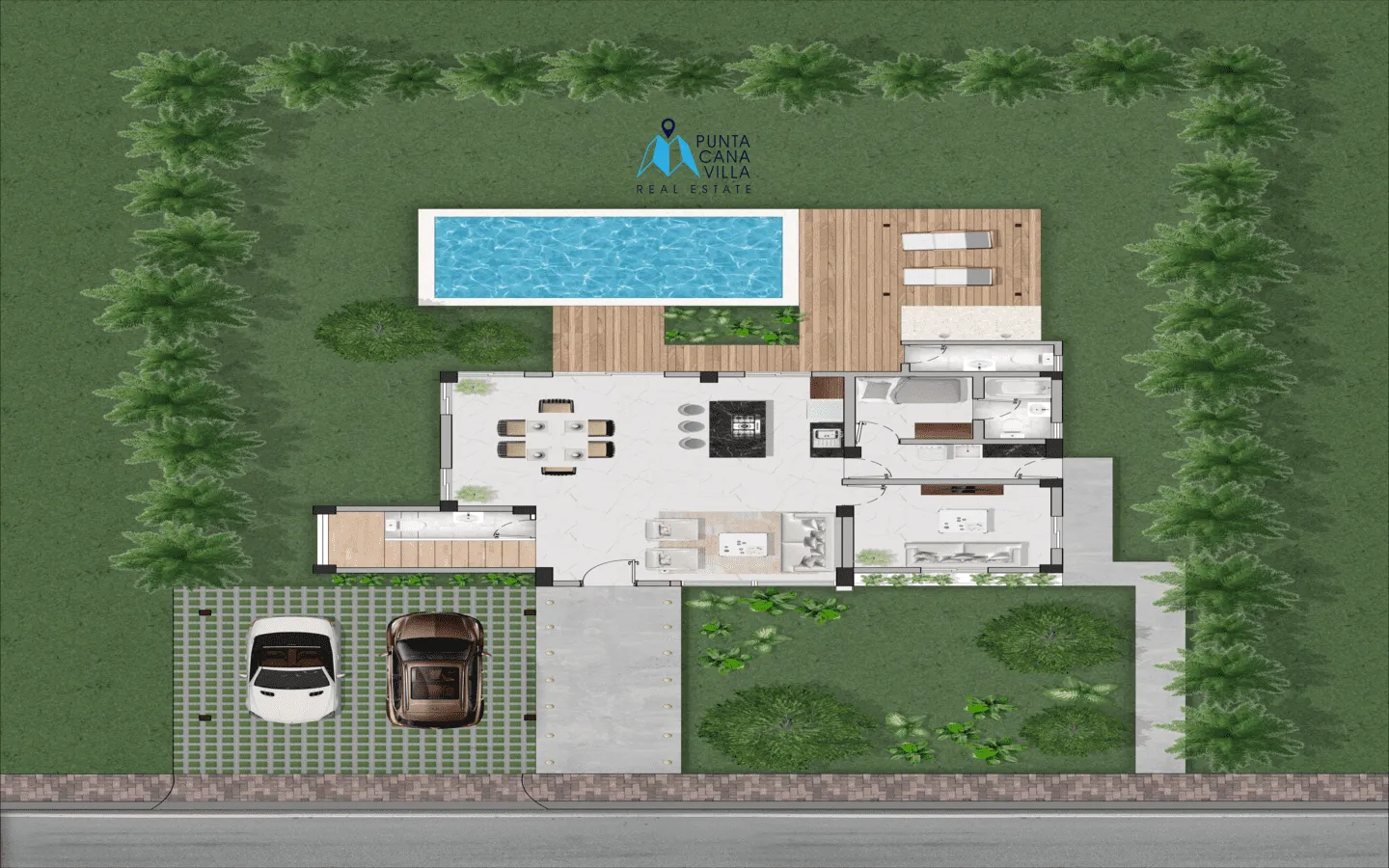 Vista Cana maisons à vendre, villa de trois chambres à Punta Cana