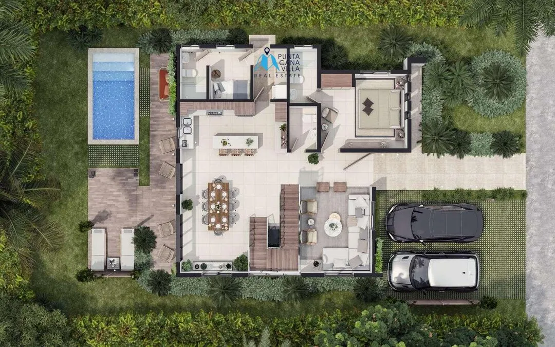 Vista Cana houses for sale, four bedroom villa in Punta Cana, Eden at Vista Cana () Vista Cana houses for sale, four bedroom villa in Punta Cana, Eden at Vista Cana ()
