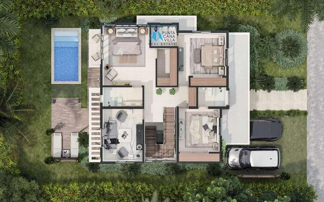 Vista Cana houses for sale, four bedroom villa in Punta Cana, Eden at Vista Cana () Vista Cana houses for sale, four bedroom villa in Punta Cana, Eden at Vista Cana ()