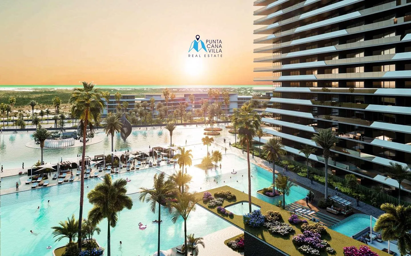 Ciudad Larimar, Punta Cana venta de apartamentos de dos habitaciones